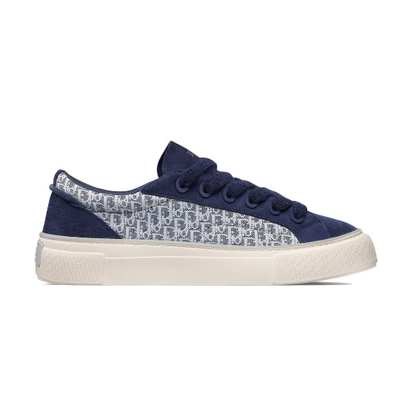 DIOR B33 SNEAKER NAVY BLUE DIOR OBLIQUE JACQUARD – DO128