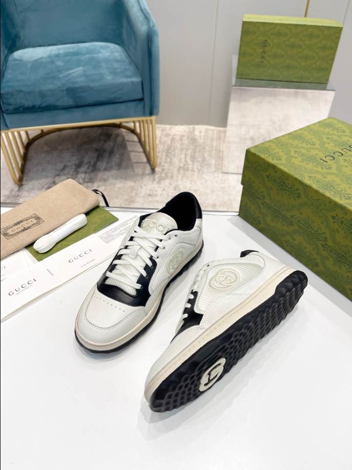 Gucci MAC80 Off-White Black Sneakers – GCC225