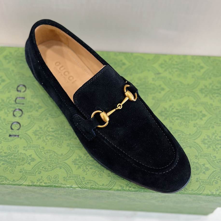 Gucci Horsebit Black Suede Loafer – GL087