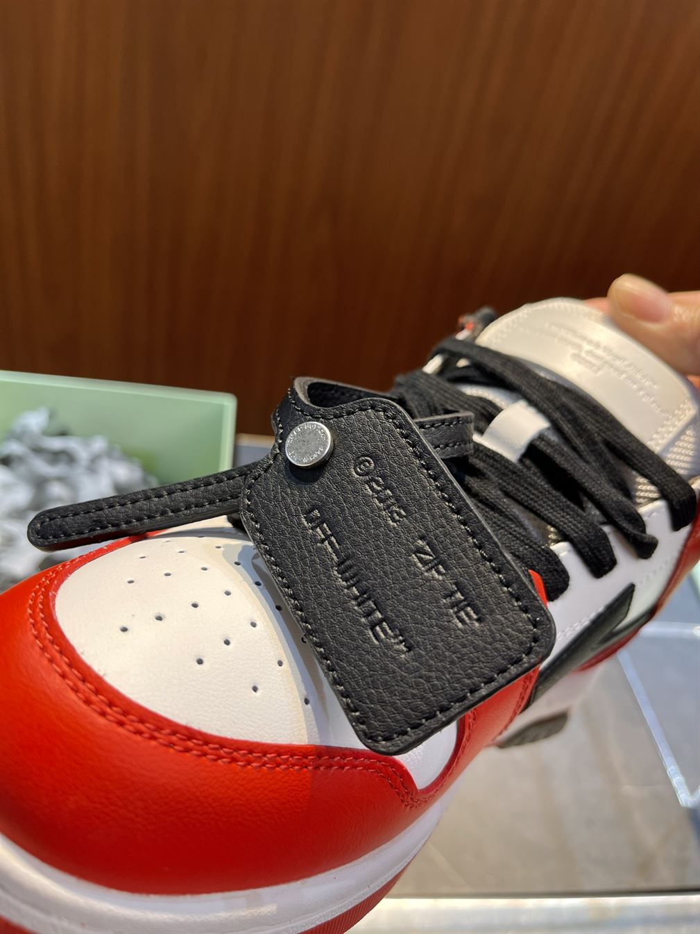 OFF-WHITE OUT OF OFFICE OOO BLACK WHITE RED – OFW025