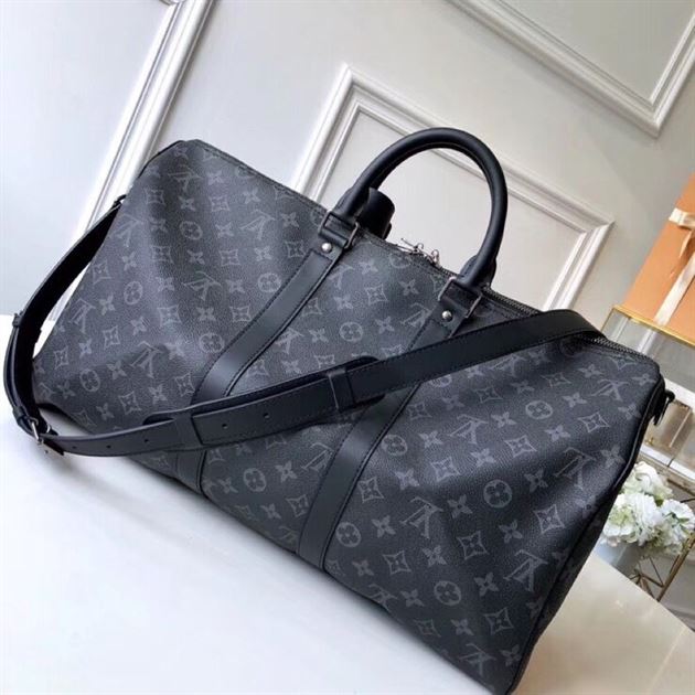 LOUIS VUITTON MONOGRAM ECLIPSE KEEPALL BANDOULIERE 55 – LVB005