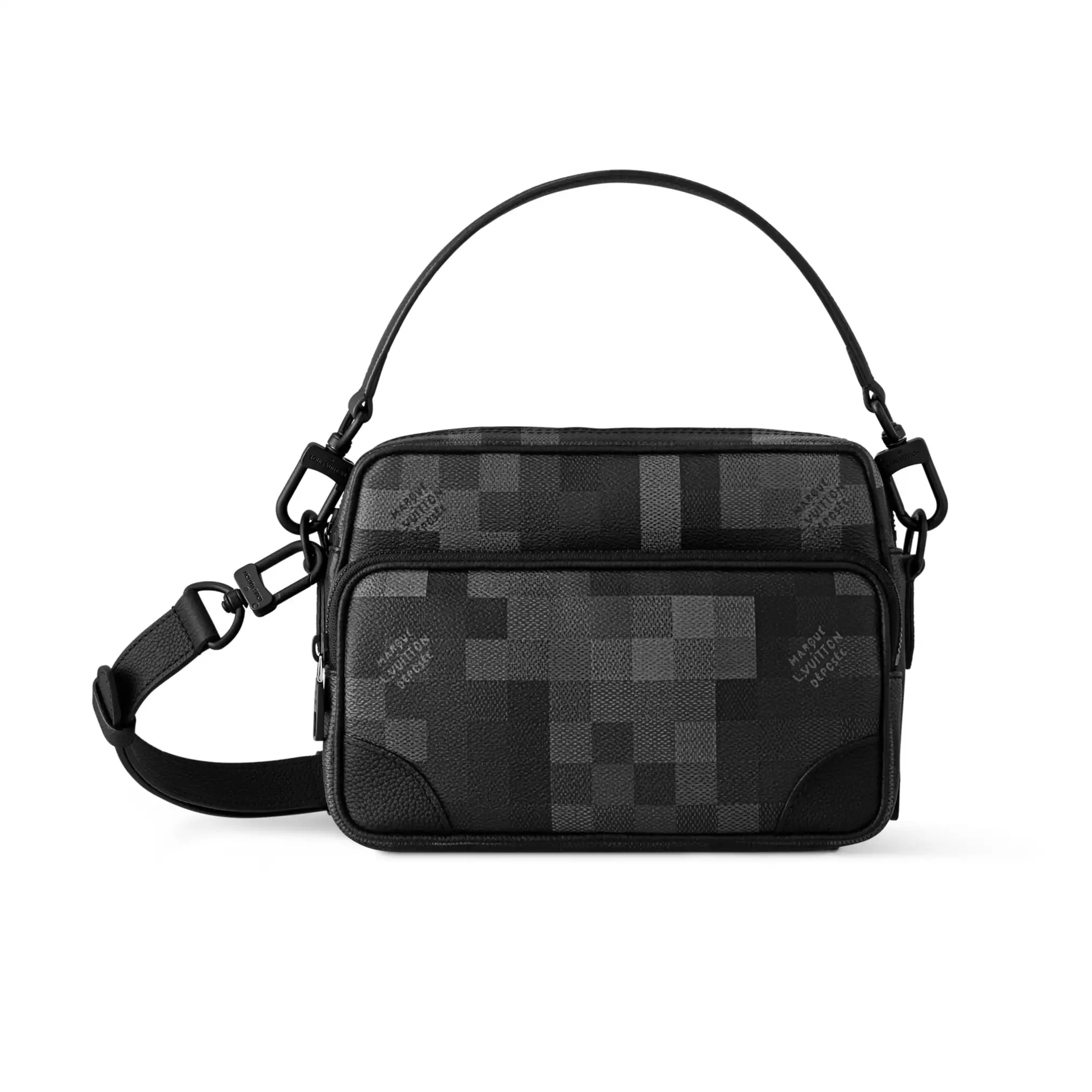 NIL MESSENGER BAG DAMOFLAGE BLACK CANVAS M14988 – LW414