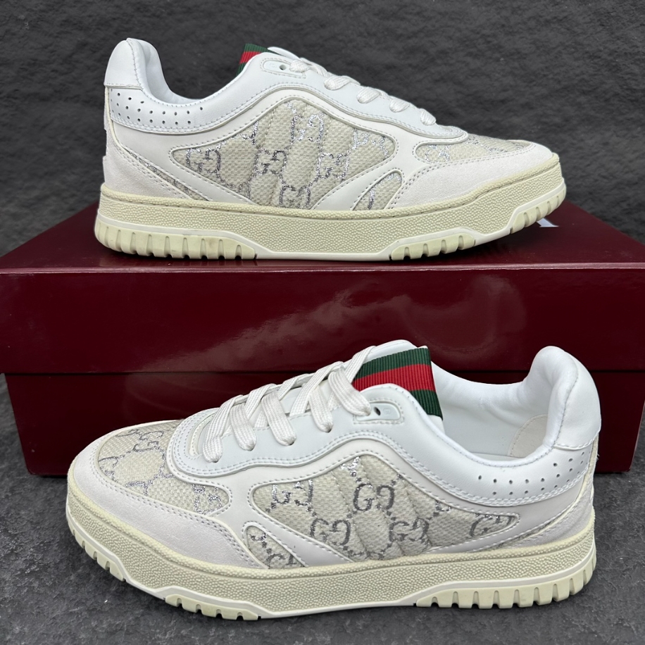 Gucci Re-Web Sneaker ‘GG Canvas – Beige White’ – GCC158