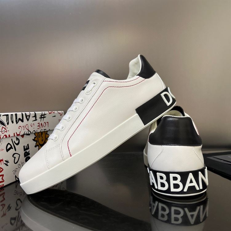 DOLCE & GABBANA WHITE PORTOFINO SNEAKERS – DG034