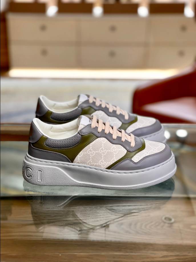 Gucci GG White Beige Sneakers – GCC199