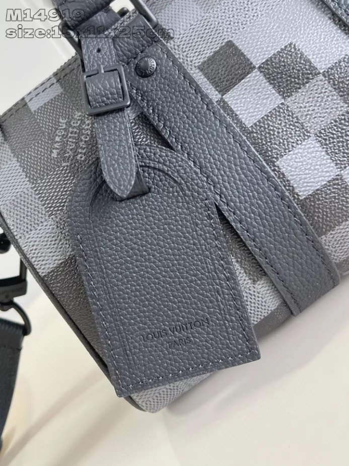 KEEPALL BANDOULIERE 25 BAG BLACK DAMOFLAGE BLACK CANVAS M14919 – LW413