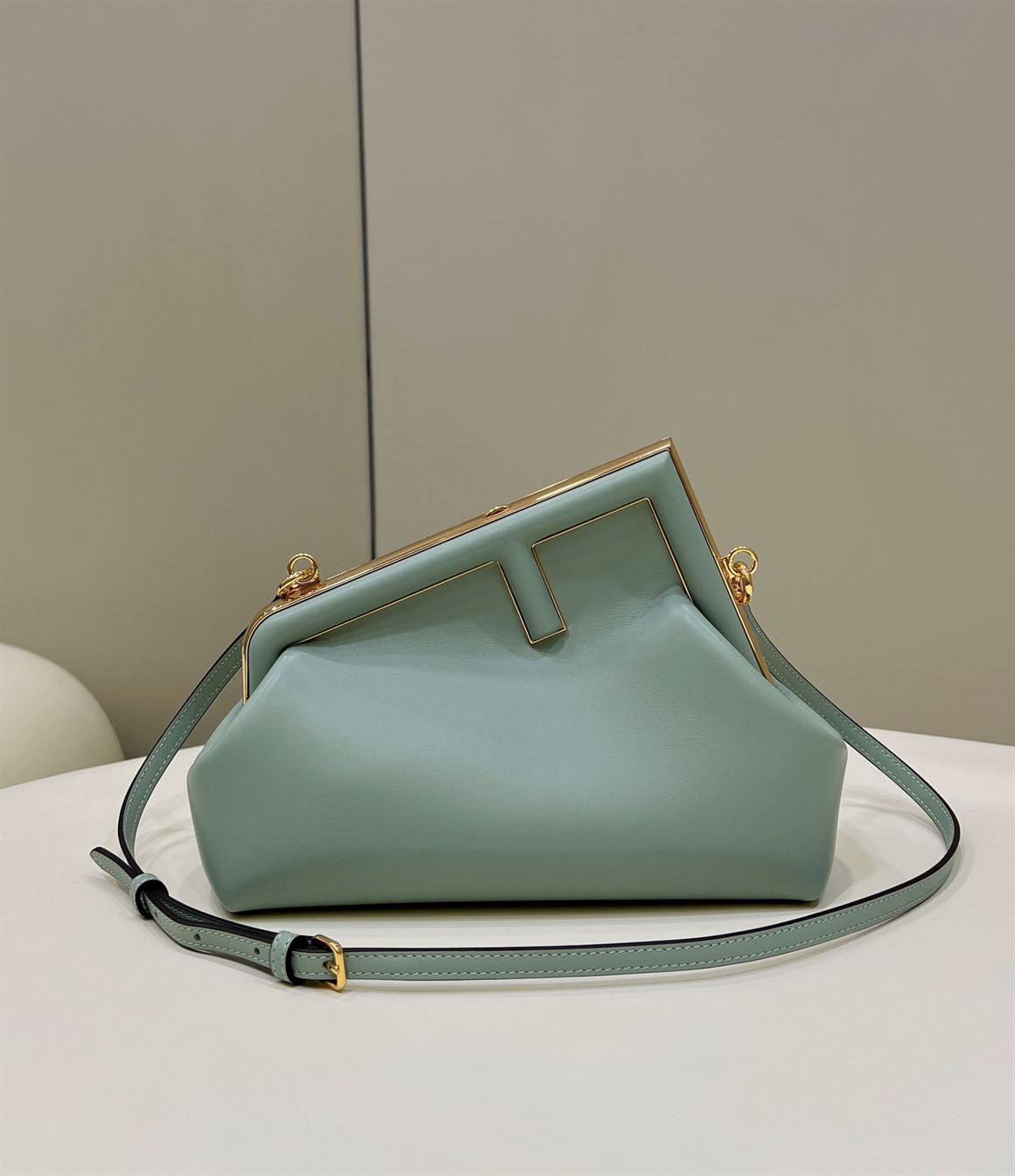 FENDI FIRST SMALL MINT GREEN LEATHER BAG – F049