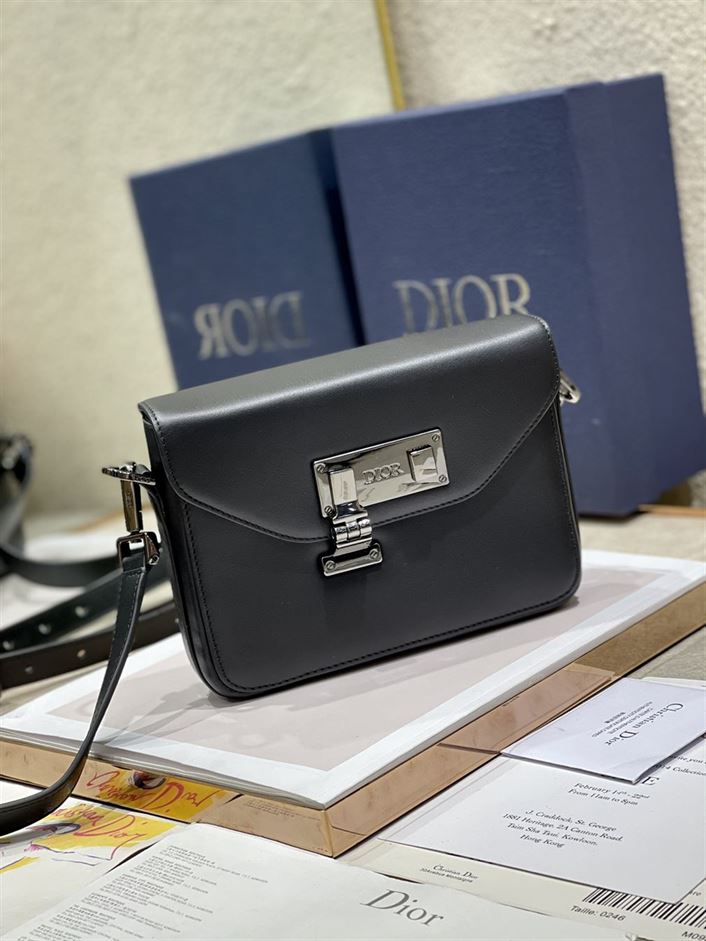 DIOR MESSENGER POUCH OBLIQUE GALAXY BLACK – DOB081