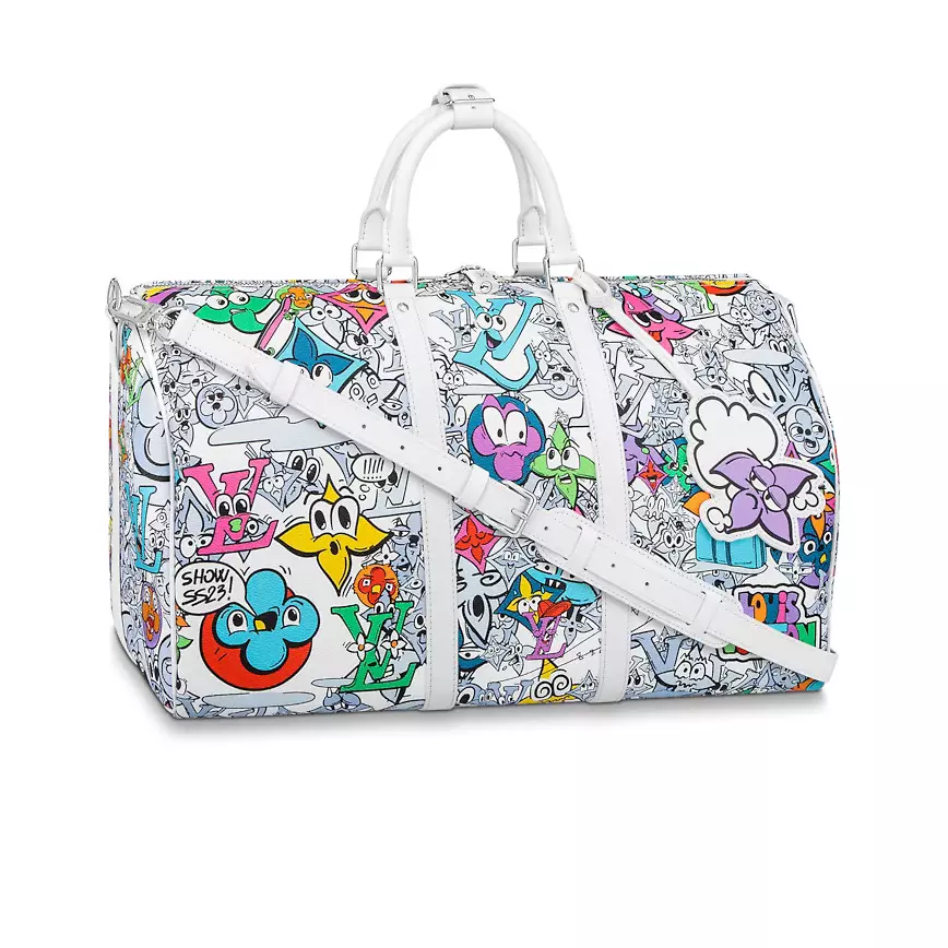 KEEPALL BANDOULIERE BAG 50 MATERIAL MONOGRAM COMICS CANVAS – LW365