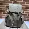 GUCCI JUMBO GG EMBOSSED LEATHER BACKPACK BAG GREY 2023 – BG089