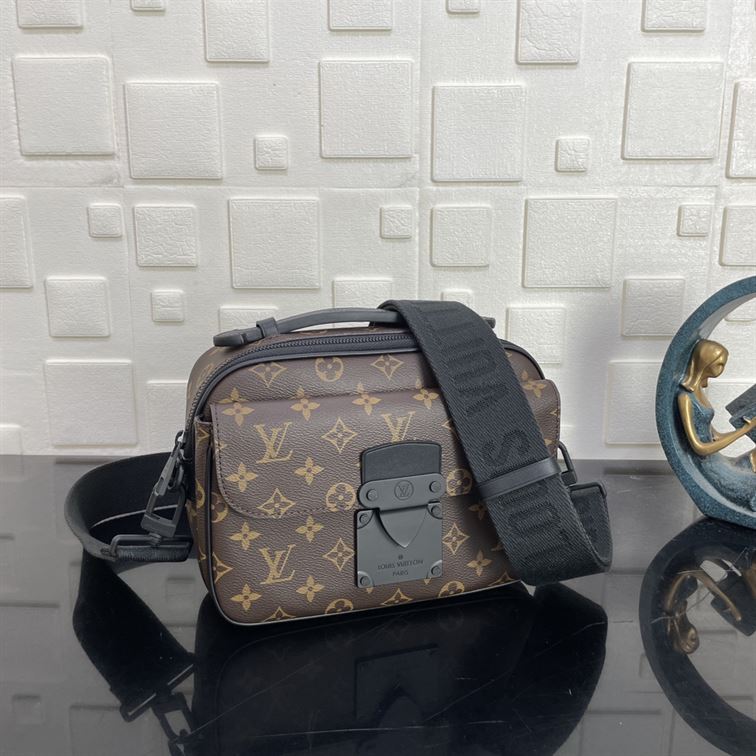 LOUIS VUITTON S LOCK MESSENGER MONOGRAM MACASSAR – LVB046