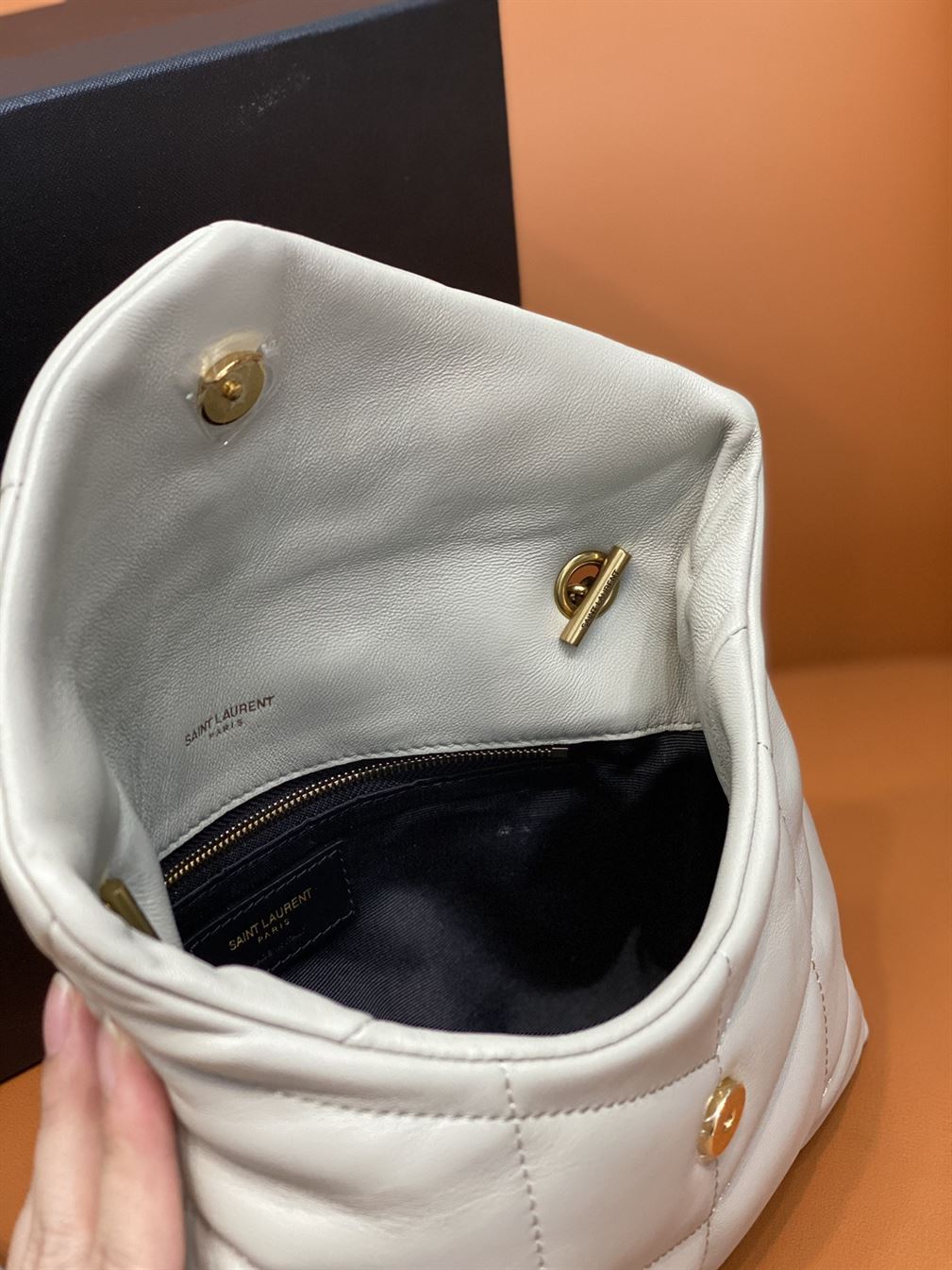 YSL PUFFER TOY BAG IN QUILTED LAMBSKIN – YB068