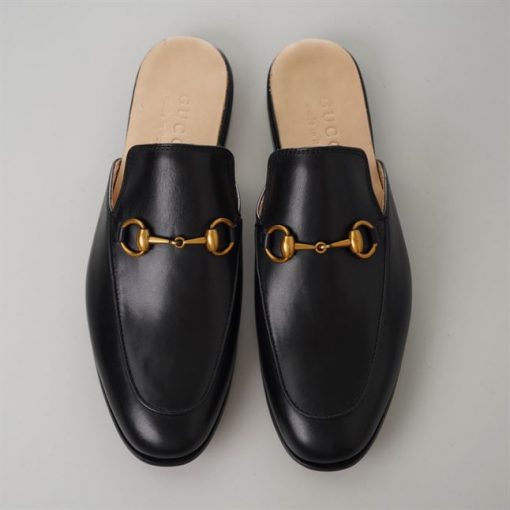 GUCCI BLACK PRINCETOWN SLIPPERS – GL041