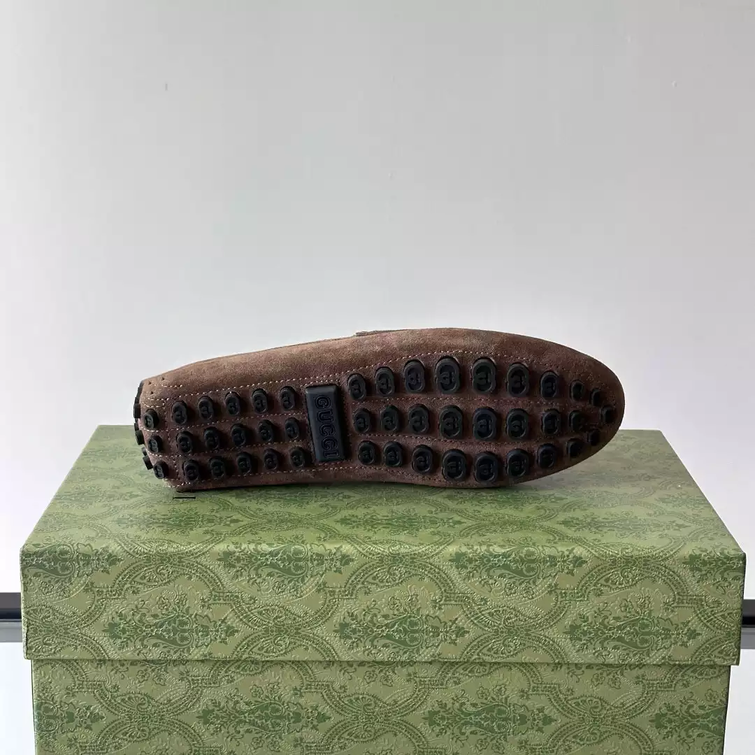 MEN’S DRIVER WITH HORSEBIT IN DARK BROWN – GL095