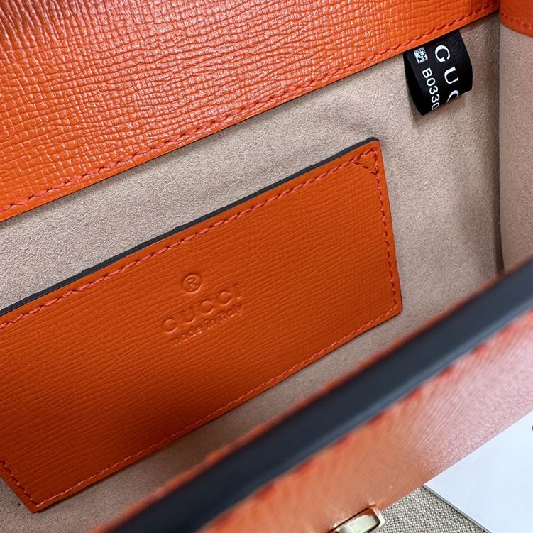 GUCCI HORSEBIT 1955 MINI BAG IN ORANGE LEATHER – GB34