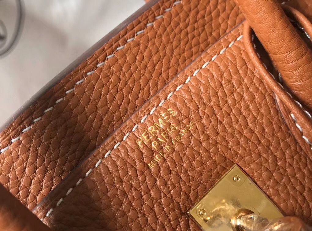 Hermes Birkin 25cm Bag In Gold Clemence Leather GHW – HW011