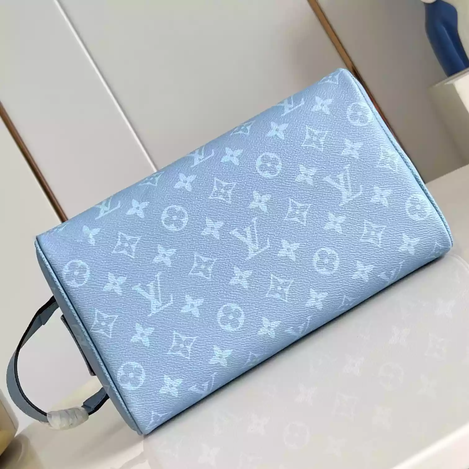 DOPP KIT BAG SKY BLUE MONOGRAM CANVAS M14125 – LW395