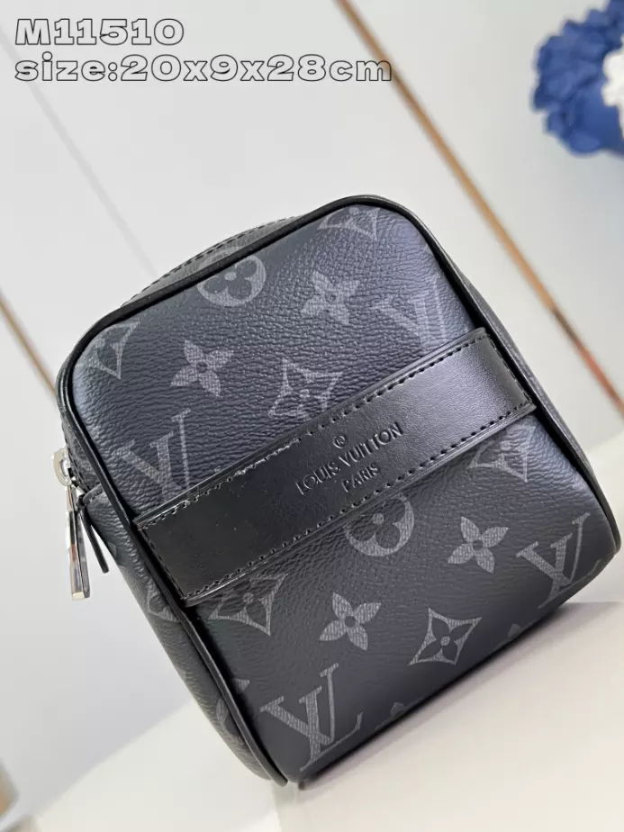 Louis Vuitton Toiletry Bag Black Monogram Eclipse Canvas – LW151