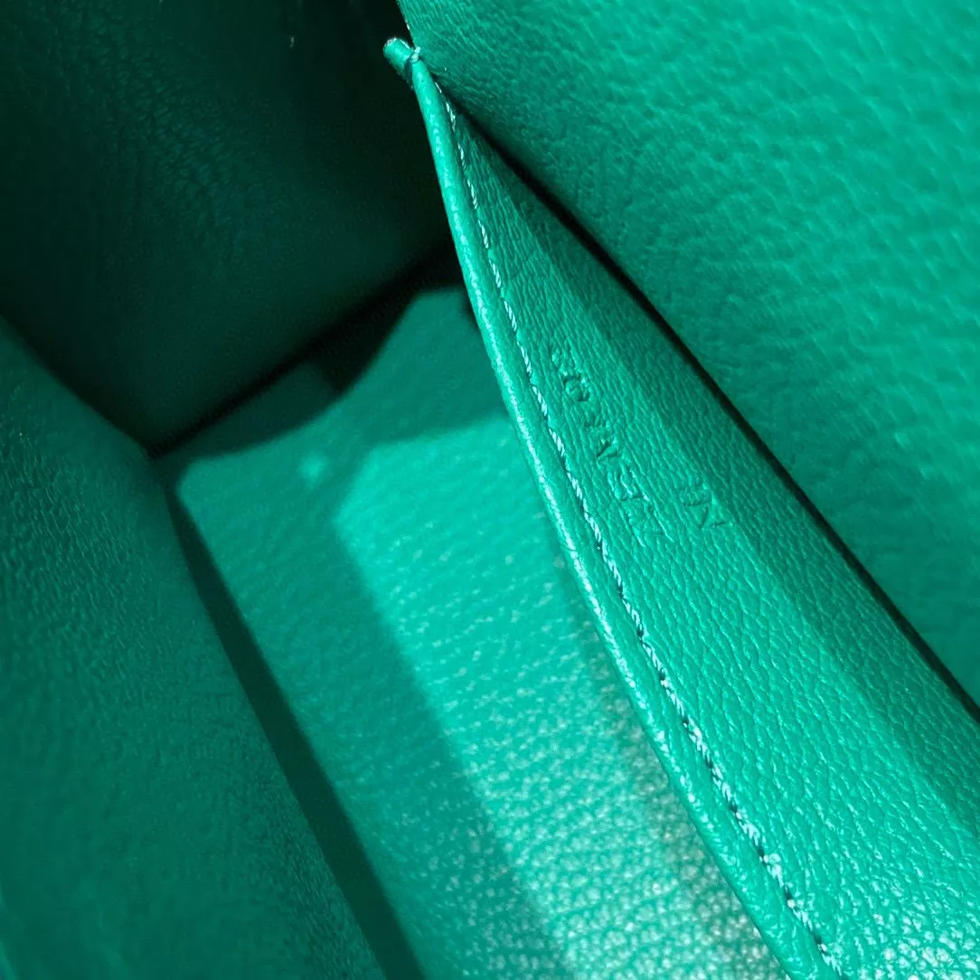 Hermes Kelly Mini II Bag In Vert Jade Epsom Leather GHW – HW115