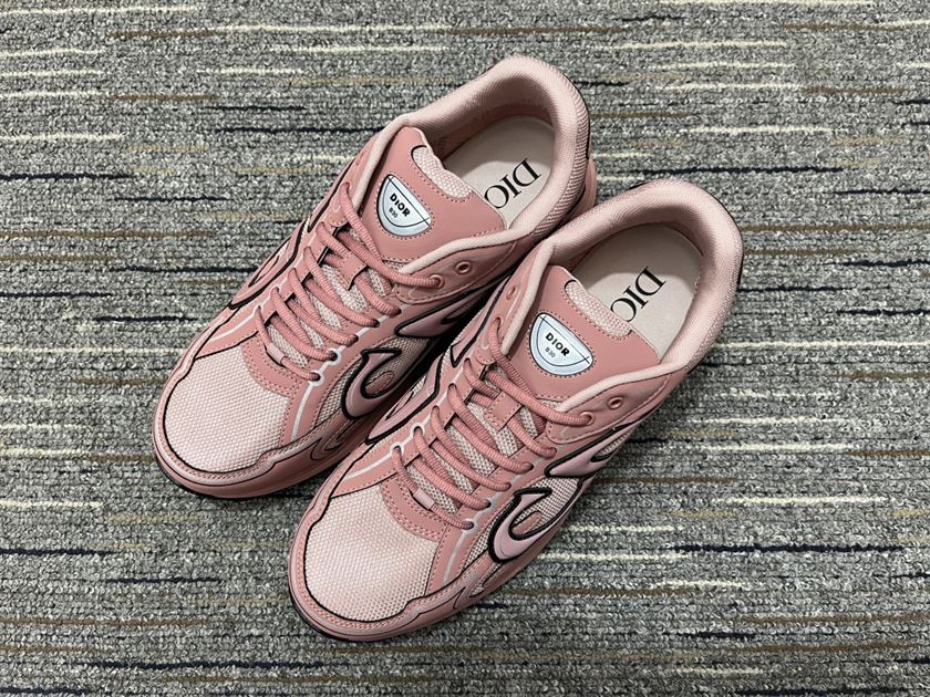 DIOR B30 SNEAKER PINK MESH AND TECHNICAL FABRIC – DO108