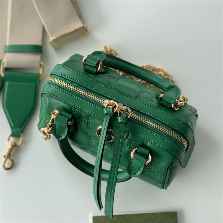 GUCCI GG MATELASSE MINI BAG IN BRIGHT GREEN LEATHER – GB70