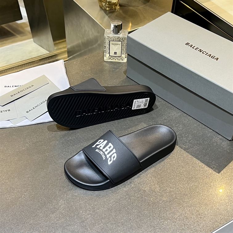 BALENCIAGA CITIES PARIS POOL SLIDE SANDAL – BBD005