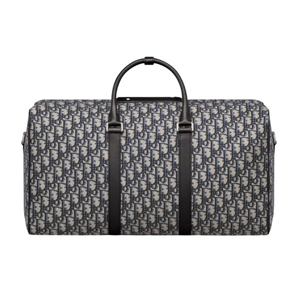 DIOR LINGOT 50 BAG BEIGE AND BLACK DIOR OBLIQUE JACQUARD – DIO017