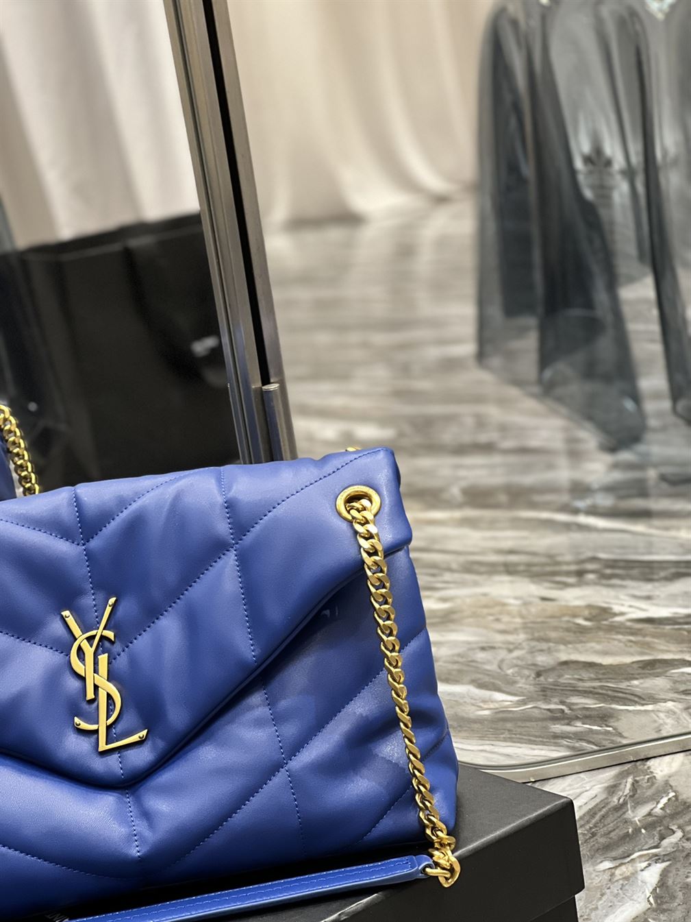 YSL PUFFER TOY BLUE BAG – YB021