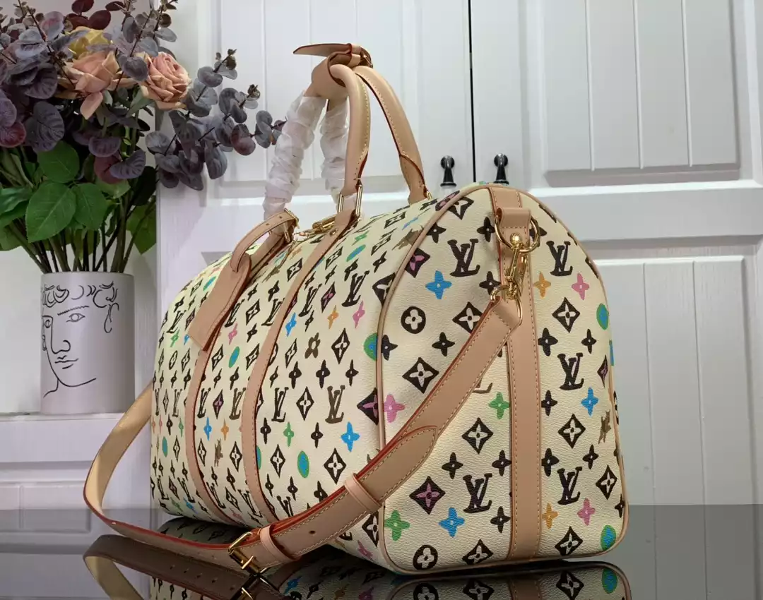 LV Keepall Bandoulière 50 in Vanilla Monogram Craggy Coated Canvas – LW177
