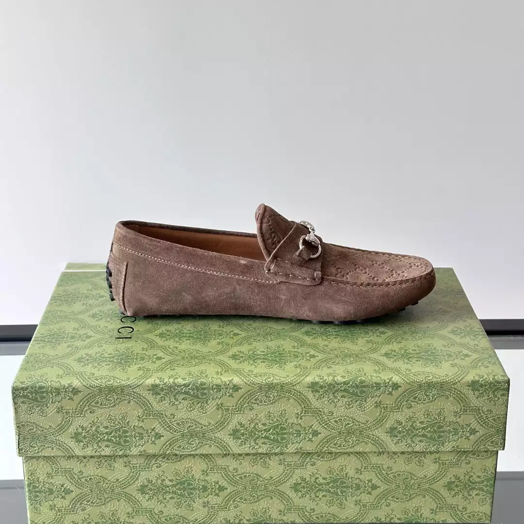 MEN’S DRIVER WITH HORSEBIT IN DARK BROWN – GL095