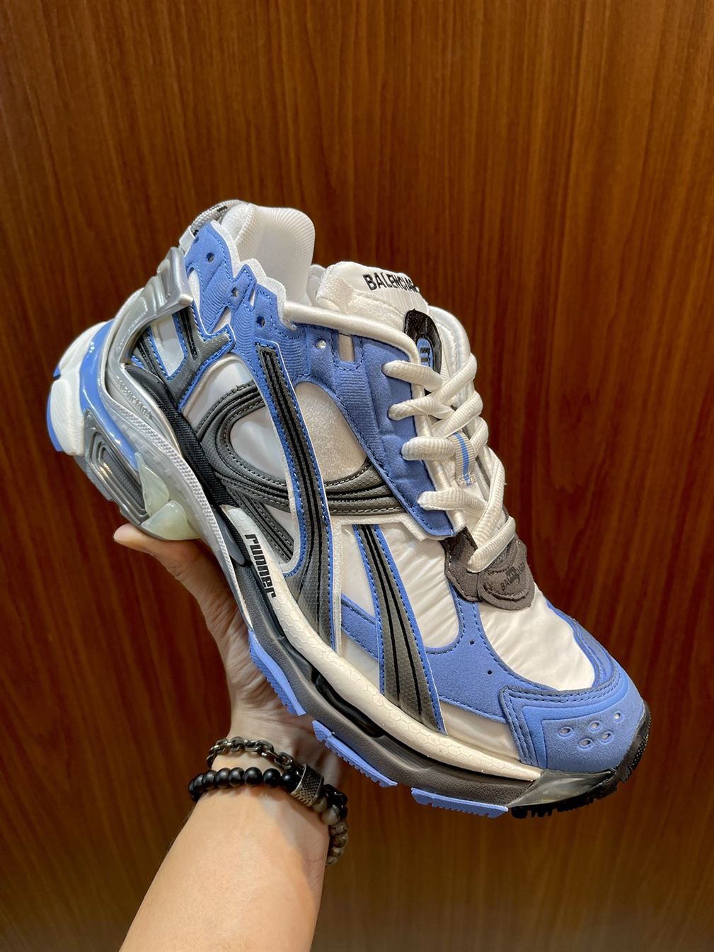 BALENCIAGA RUNNER SNEAKER ‘BLUE GREY’ – BLA077