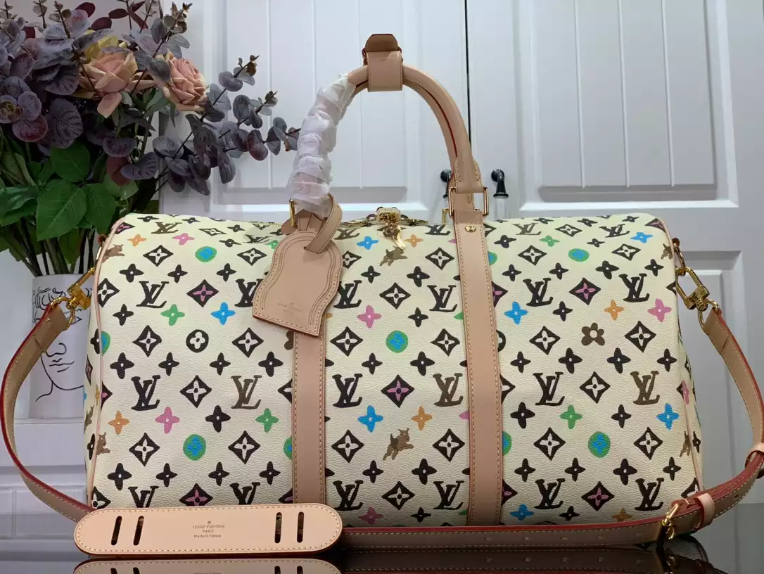 LV Keepall Bandoulière 50 in Vanilla Monogram Craggy Coated Canvas – LW177