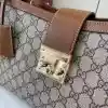 GUCCI PADLOCK GG CANVAS LARGE HANDBAG BROWN 2025 – BG107