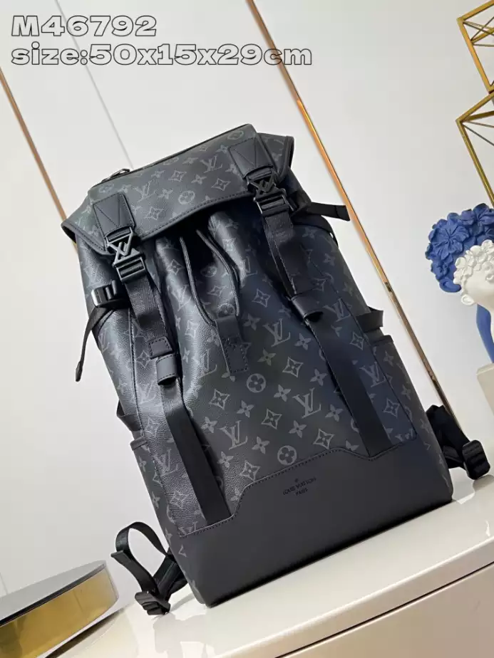 Louis Vuitton Getaway Backpack Black Monogram Eclipse – LW154