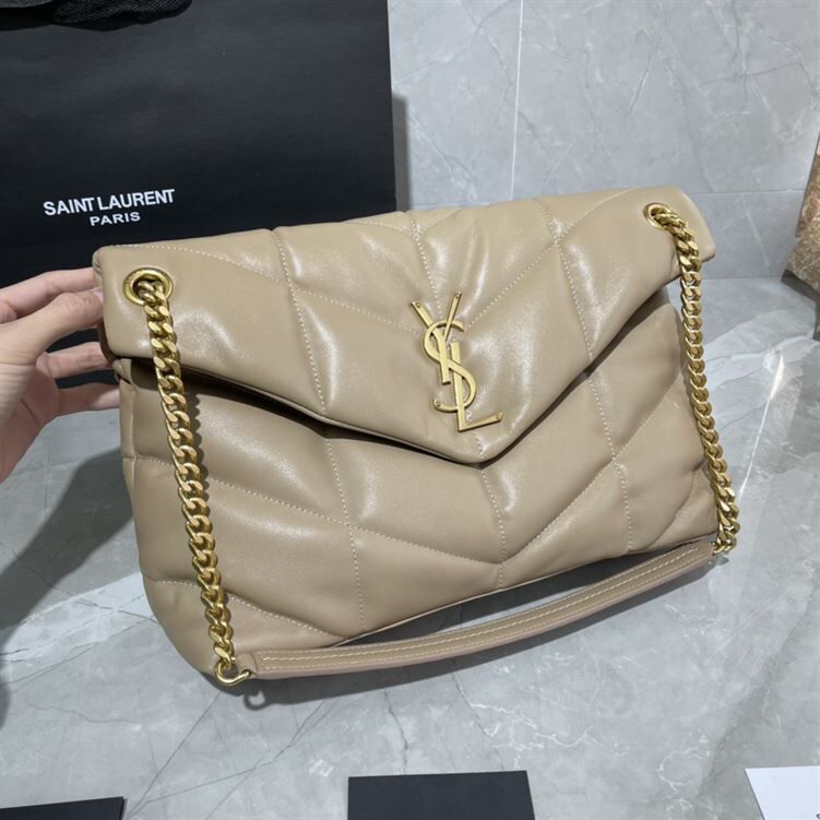 YSL PUFFER TOY WHITE CREAM BAG – YB020