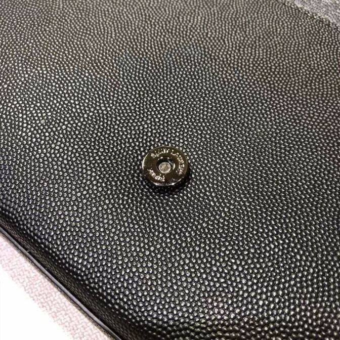 YSL KATE MEDIUM CHAIN BAG IN GRAIN DE POUDRE EMBOSSED LEATHER – YB037