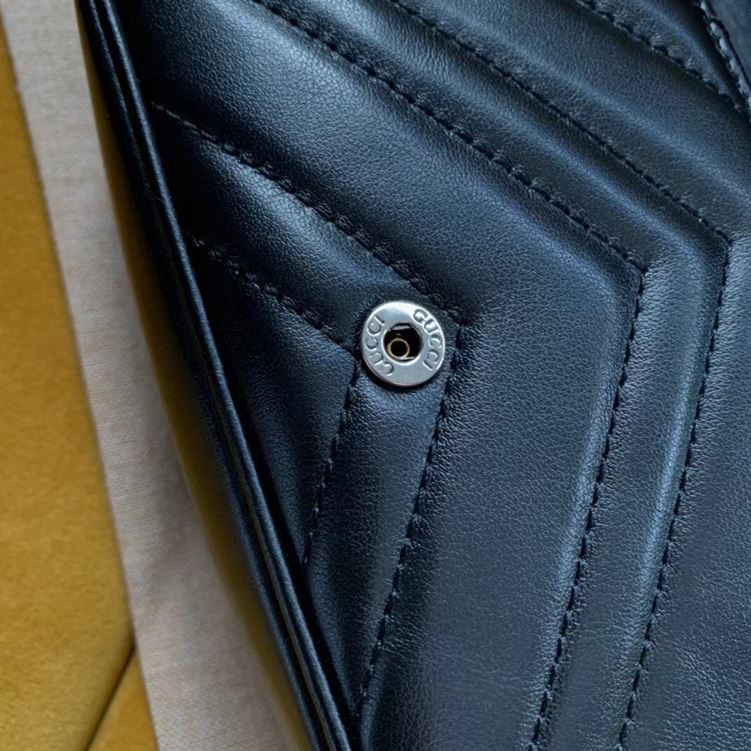 GUCCI GG MARMONT BELT BAG IN BLACK LEATHER – GB65