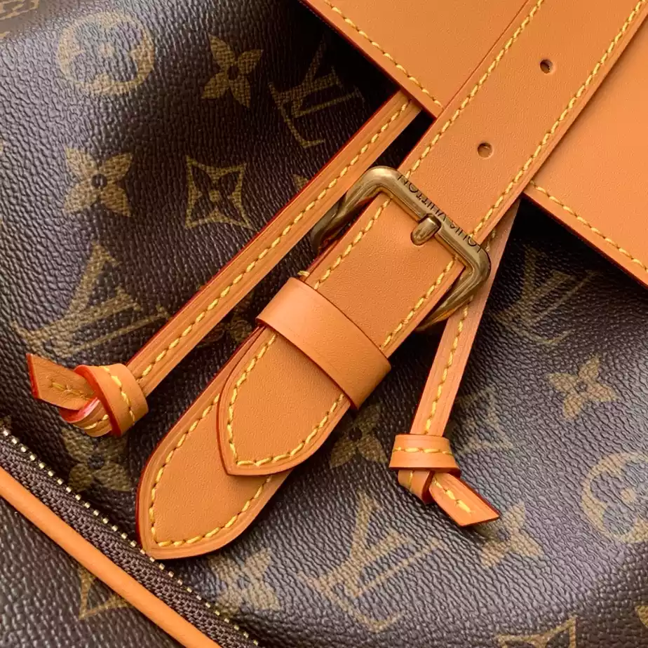 Trio Backpack Monogram Brown in Canvas with Gold-Tone – LW162