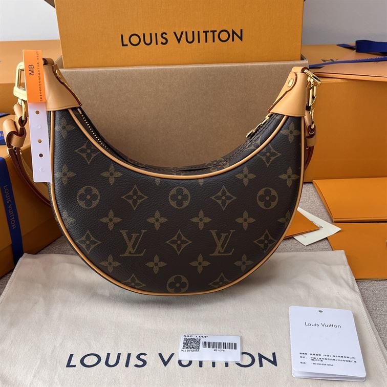 LOUIS VUITTON LOOP HANDBAG MONOGRAM BROWN – LW029