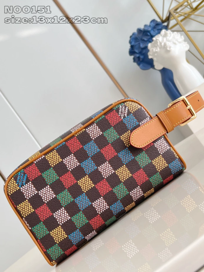 LOCKER DOPP KIT DAMIER EBENE CANVAS N00151 – LW391