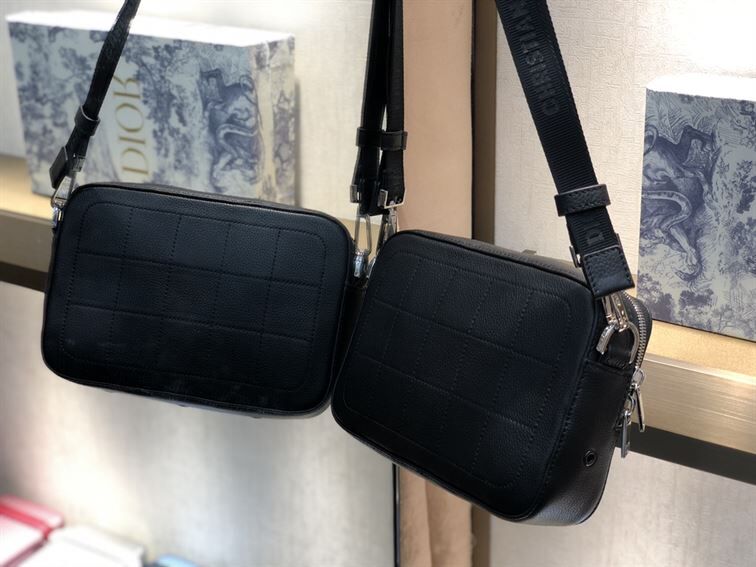 DIOR SAFARI MESSENGER BAG LEATHER BLACK – DIO013