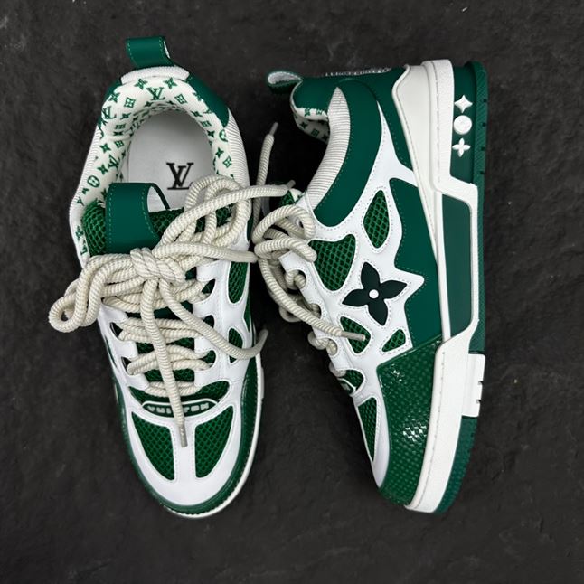 LOUIS VUITTON LV SKATE SNEAKER GREEN WHITE – LVS167