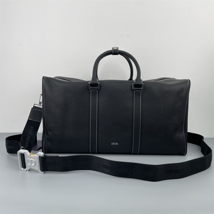 DIOR LINGOT 50 BAG BLACK GRAINED CALFSKIN – DIO020