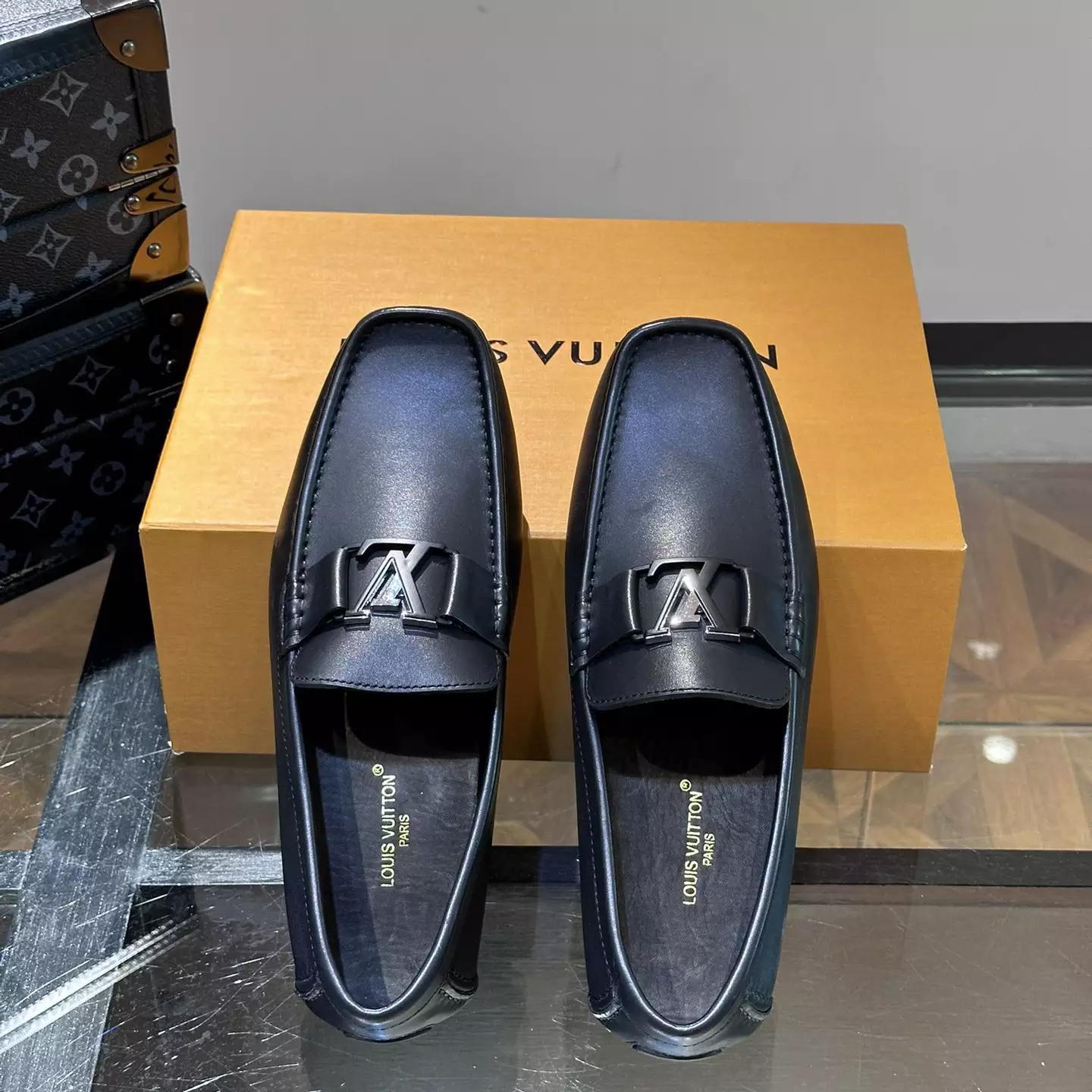 MONTE CARLO MOCASSIN IN BLACK – VL044