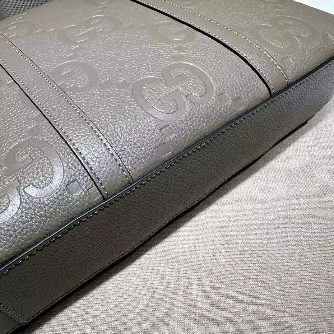 Gucci Jumbo GG Briefcase Documnets Bag Brown Leather – BG072