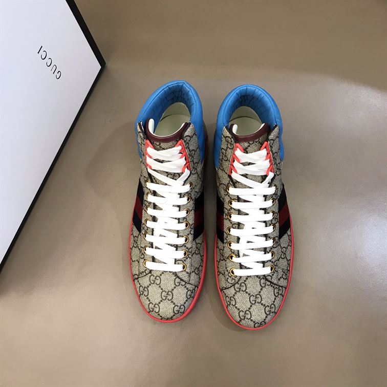GUCCI ACE GG HIGH TOP SNEAKERS – GCC059