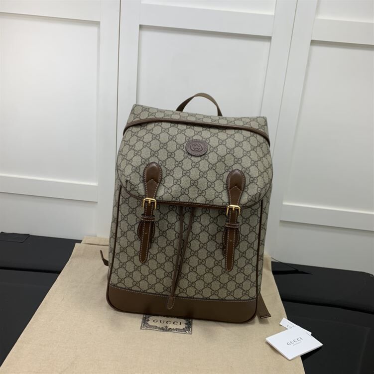 GUCCI MEDIUM BACKPACK WITH INTERLOCKING G – BG025