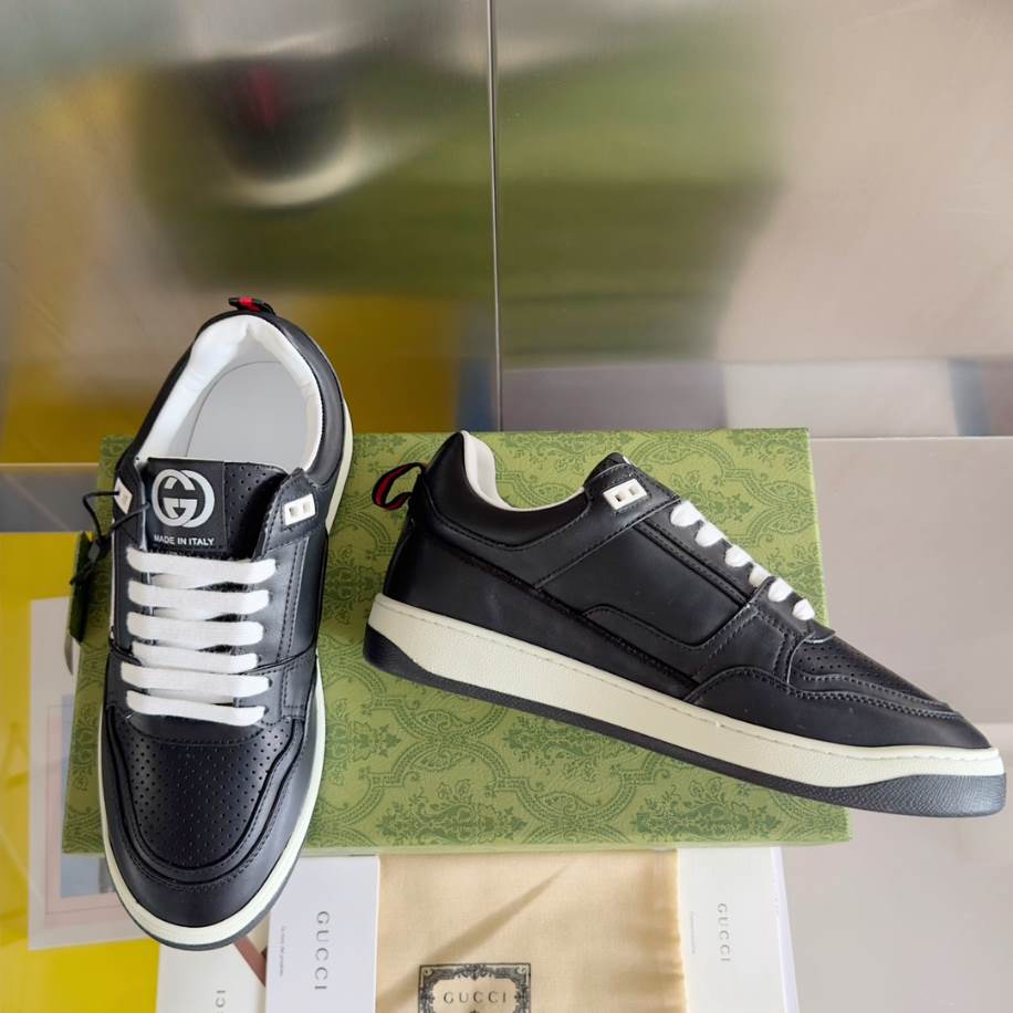 Gucci Basket Black White Sneakers – GCC220