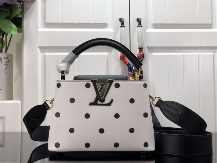 LOUIS VUITTON CAPUCINES MINI White and Black – LW094