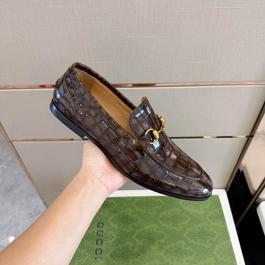 Gucci Thick Base Elevation Brown Loafer – GL086